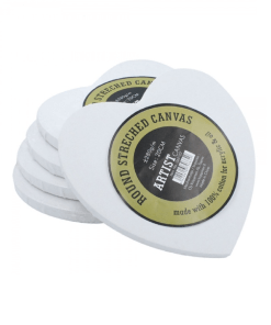 Maalauspohja sydän 20cm - Image 3